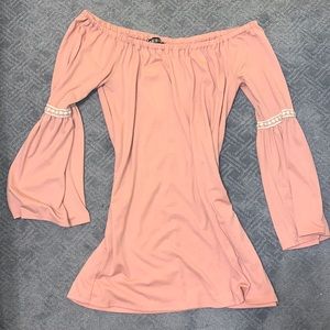 off the shoulder boho dress